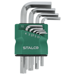 Sústava krátkych šesťhranných kľúčov 9 diel.