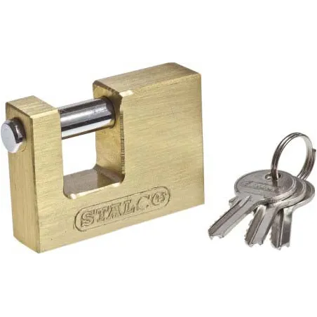 Zámok visiaci mosadzný pevnostný s čapom 50 mm 1/6/120