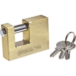 Zámok visiaci mosadzný pevnostný s čapom 70 mm 1/6/60