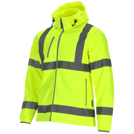 Reflexná softshellová bunda NEON - S žltá 1/10