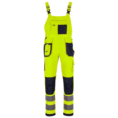 Nohavice pánske s trakmi - BASIC NEON LINE žlté - M