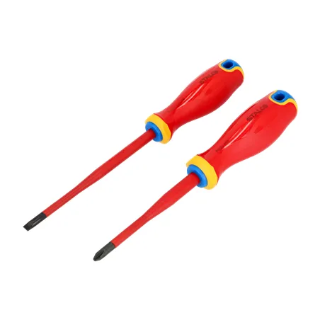 Sada elektrikárskych skrutkovačov 2 kusy. oceľ S2, 1000V STALCO S-12282