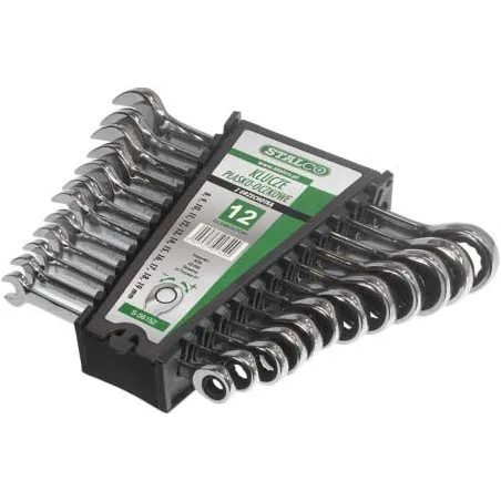 Kľúče ploché-očkové s račňou 8 - 13 mm , 6 prvkov 1/5/15