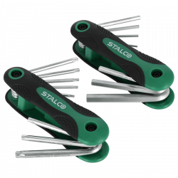 Sada kľúčov Torx a šesťhranných kľúčov 8 prvkov Crv - STALCO