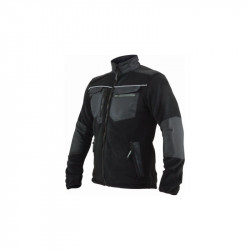 Pánska fleecová mikina OXFORD black L - STALCO PERFECT