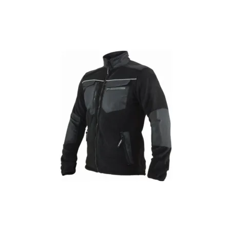 Pánska fleecová mikina OXFORD black L - STALCO PERFECT