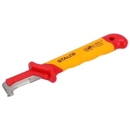 Inštalačný hákový nôž so stopkou 1000V 155 mm - STALCO