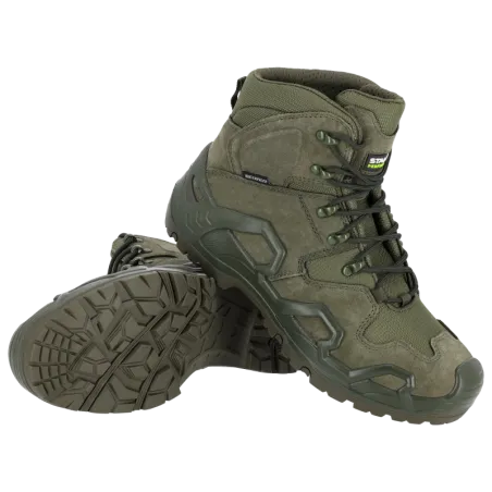 Topánky pracovné DEFENDER HIGH OB, olivovo-zelená, veľ. 41