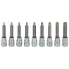 Kľúče Torx L na 100 mm zásuvke, sada 9 prvkov. - STALCO