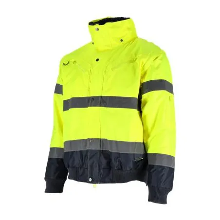 Zateplená bunda BOMBER 3v1 žltá S