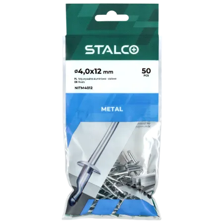 Trhacie nity hliníkovo - oceľové - NITM  3,0 x 12 mm
