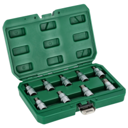 Nástrčné šesťhranné kľúče s nadstavcom - 55 mm, sada 11 kusov