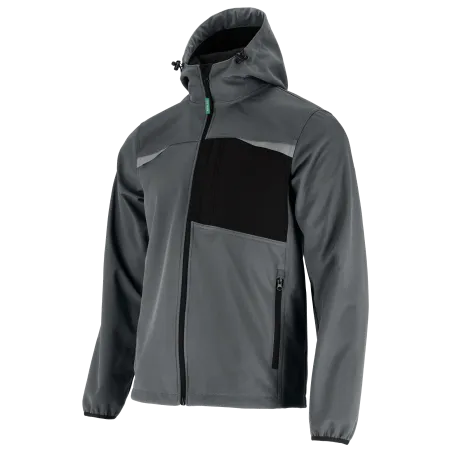 Pánska softshellová bunda ROCK - XL - sivá