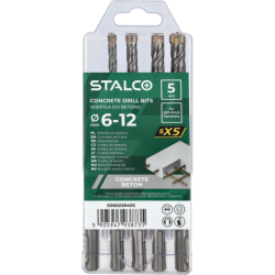 Vrtáky do betónu SX5 SDS+ - 6,0 - 12,0 mm , 5 kusov