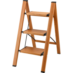Skladací rebrík drevodekor...