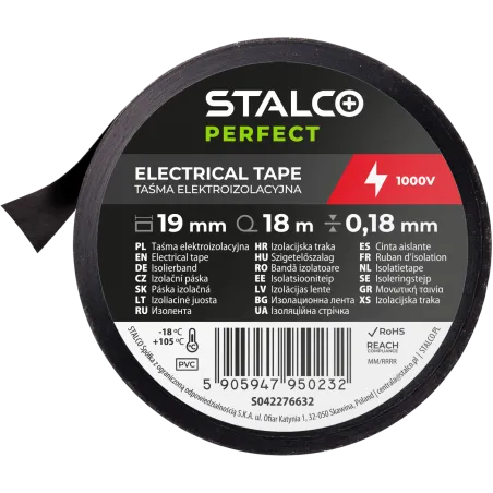 Páska izolačná PVC 0,18 mm - čierna - 19 mm x 18 m