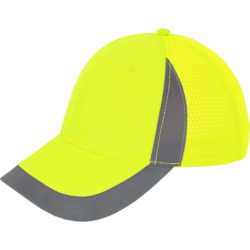 Reflexná šiltovka PICK, žltá