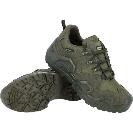 Poltopánky pracovné DEFENDER LOW OB, olivovo-zelená, veľ. 45