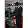 Pracovná mikina s kapucňou PORA, čierna, veľ. M