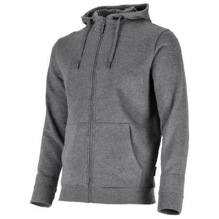 Pracovná mikina s kapucňou PORA, sivá, veľ. XL