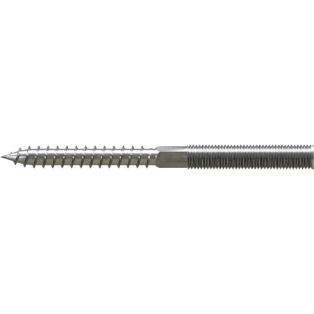 Kombinovaná závrtná skrutka drevo/metrický M8x300 mm, TX25 (50 ks)