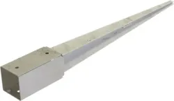 Záhradná kotevná pätka zatĺkacia 101x101x150 mm, dĺžka 750 mm