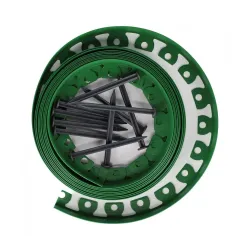 Oddeľovač trávnika zelený 10m + 20 klincov