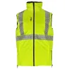 Zateplená výstražná vesta obojstranná REVERS V 2v1, žltá, veľ. S