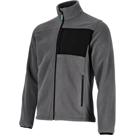 Pánska fleecová mikina ASPEN, sivá, veľ. 4XL