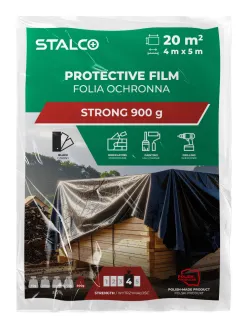 Fólia ochranná STRONG - 4 x 5 m - 900 g - čierna