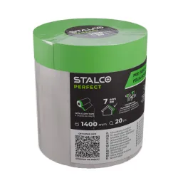 Ochranná maskovacia fólia s páskou pre exteriér, 1400 mm x 20 m (bal. 30 ks)