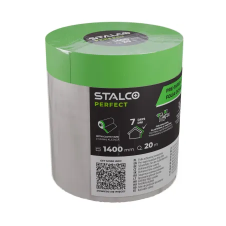 Ochranná maskovacia fólia s páskou pre exteriér, 1400 mm x 20 m (bal. 30 ks)