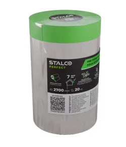 Ochranná maskovacia fólia s páskou pre exteriér, 2700 mm x 20 m (bal. 30 ks)