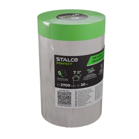 Ochranná maskovacia fólia s páskou pre exteriér, 1800 mm x 20 m (bal. 30 ks)