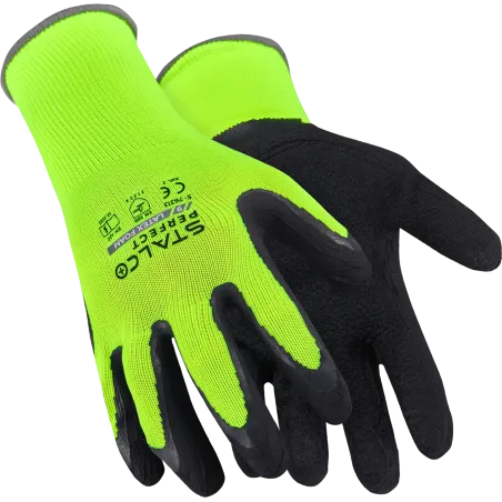 Rukavice polyesterové - LATEX FOAM - zelené - veľ. 11/XXL