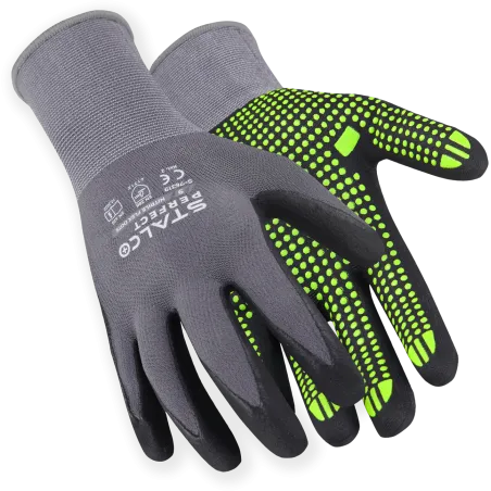 Rukavice nylónové - NITRILE FLEX DOTS - veľ. 6/XS