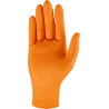 Rukavice nitrilové - NITRAX GRIP - oranžové - veľ. 9/L - balenie 50 ks