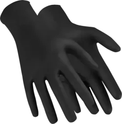 Rukavice nitrilové - NITRAX GRIP - čierne - veľ. 11/XXL - balenie 5 párov