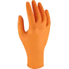 Rukavice nitrilové - NITRAX GRIP - oranžové - veľ. 9/L - balenie 5 párov