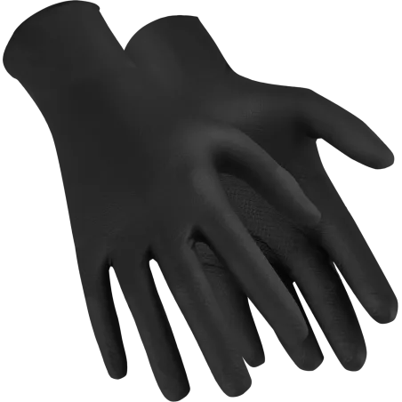 Rukavice nitrilové - NITRAX GRIP - čierne - veľ. 8/M - balenie 5 párov