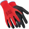 Rukavice polyesterové - S-LATEX R ECO - červené - veľ. 6/XS