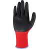 Rukavice polyesterové - S-LATEX R ECO - červené - veľ. 6/XS