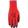 Rukavice polyesterové - S-LATEX R ECO - červené - veľ. 11/XXL