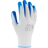 Rukavice polyesterové - S-LATEX B ECO - modré - veľ. 6/XS