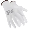 Rukavice polyesterové - S-POLI W ECO - biele - veľ. 9/L