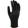Rukavice polyesterové - S-POLI B ECO - čierne - veľ. 7/S