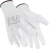 Rukavice polyesterové - S-POLI W - biele - veľ. 10/XL