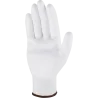 Rukavice polyesterové - S-POLI W - biele - veľ. 10/XL