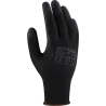 Rukavice polyesterové - S-POLI B - čierne - veľ. 9/L
