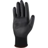 Rukavice polyesterové - S-POLI B - čierne - veľ. 9/L